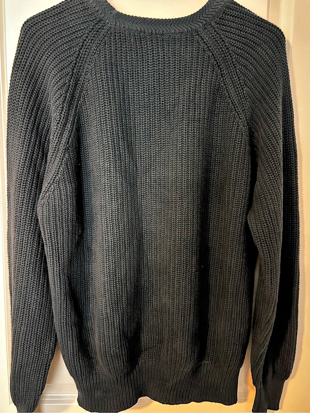 Urban Outfitters Navy Redone Vintage Knit Crewneck Sweater Like New cotton